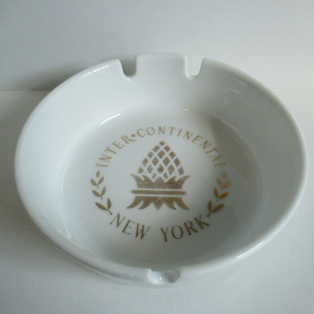 Vintage Ashtray Intercontinental Hotel New York
